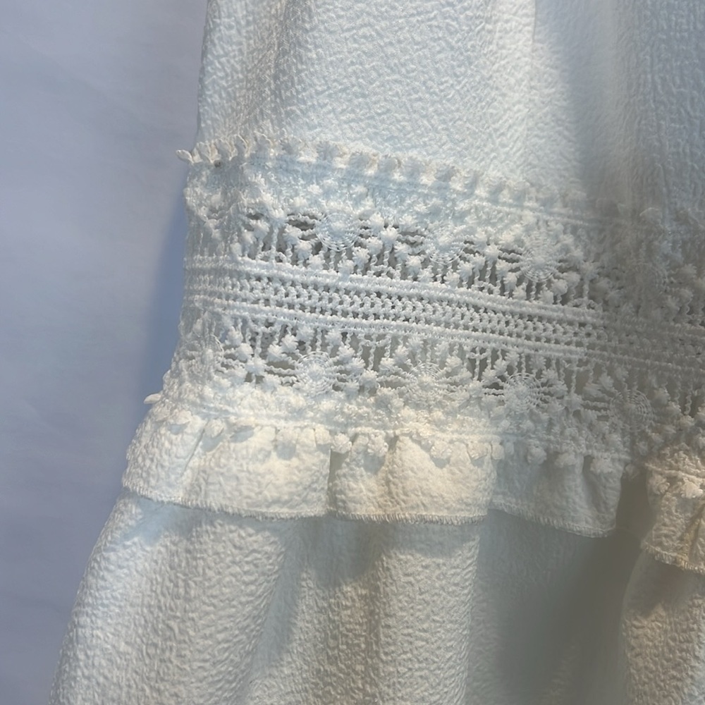 Shein White almost cream Embroidered Dress - Picture 5 of 9